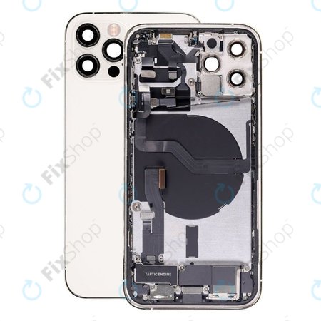 Apple iPhone 12 Pro - Rear Housing with Small Parts (Silver)