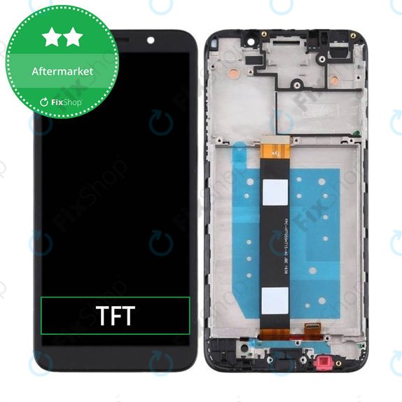 Motorola Moto E6 Play - LCD Display + Touch Screen + Frame (Black) TFT