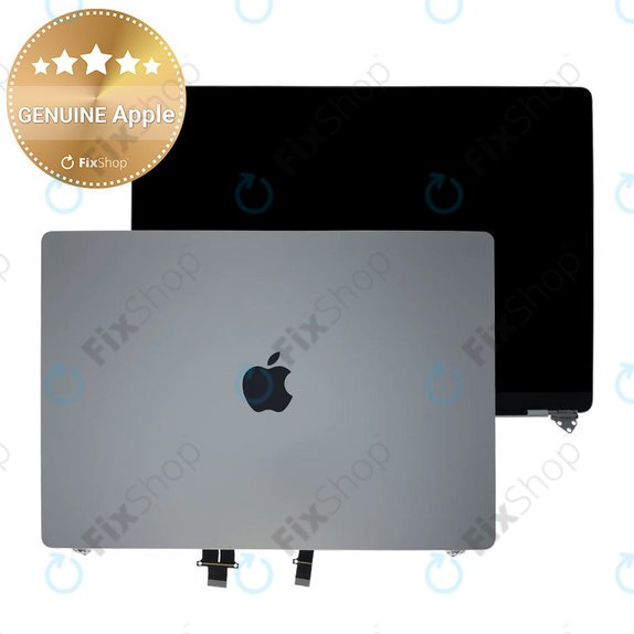 LCD display for MacBook Pro 16", A3403 (2024), with front glass and cover, Silver, 661-42323, Genuine Apple, Genuine Apple
