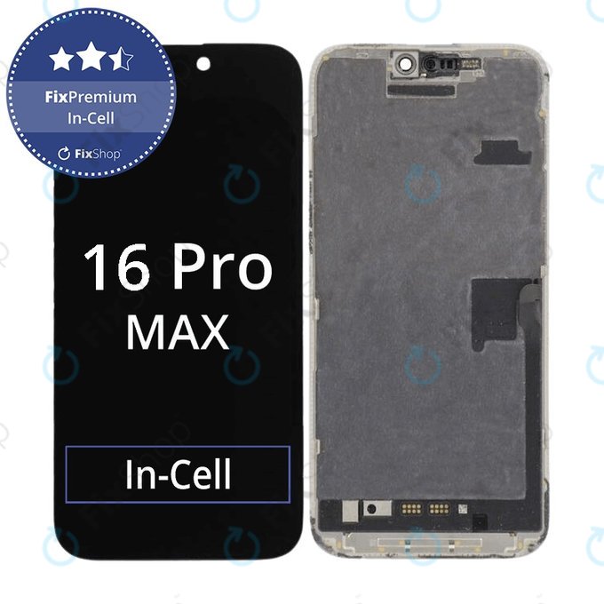 Display In-Cell FHD for iPhone 16 Pro Max, Touch Screen with Frame, FixPremium