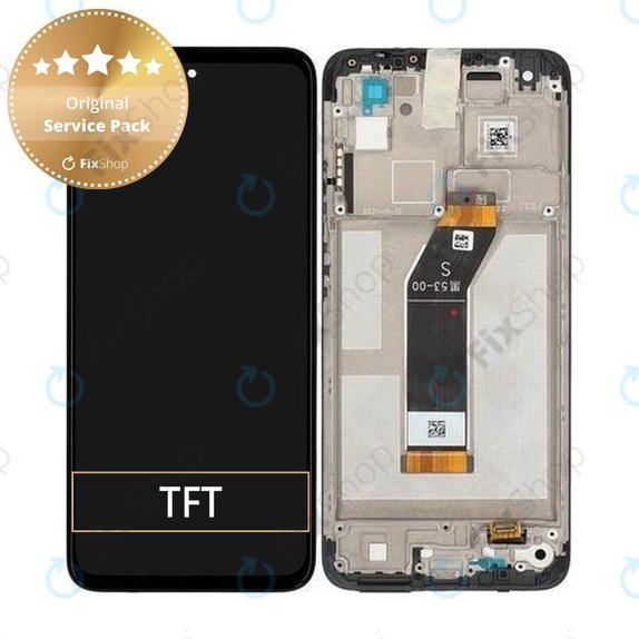 Xiaomi Redmi 10 (2022) 21121119SG 22011119UY - LCD Display + Touch Screen + Frame (Carbon Gray) - 560001K19S00 Genuine Service Pack