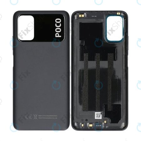 Xiaomi Poco M3 - Battery Cover (Power Black) - 55050000L39X Genuine Service Pack