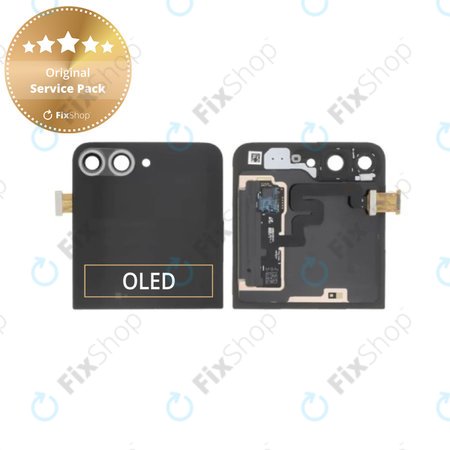 Samsung Galaxy Z Flip 6 F741B - LCD Display + Touch Screen + Frame (External) (Crafted Black) - GH97-30012E Genuine Service Pack