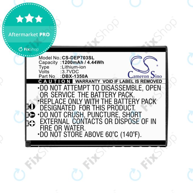 Battery for Doro 7030, 7031, DFC-0270, 7080, 1200mAh, Li-Ion, 3.7V, DBX-1350A, HQ