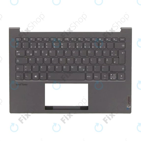 Lenovo ThinkBook 13X ITG - Cover C (Armrest) + Keyboard DE (Slate Gray) - 77034096 Genuine Service Pack
