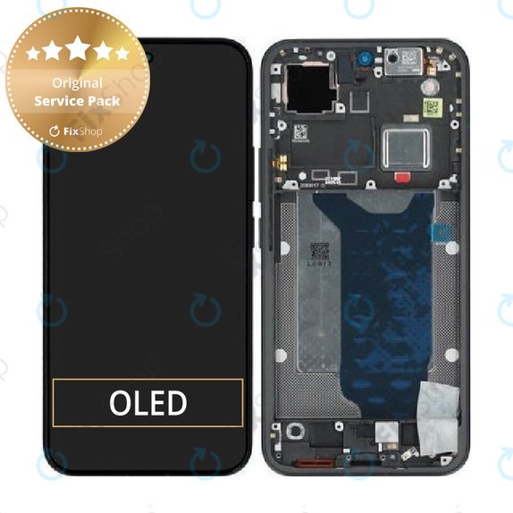 Display for Xiaomi 15T Pro 5G, Black, Touch Screen with Frame, 5600040O12U00, Genuine Service Pack