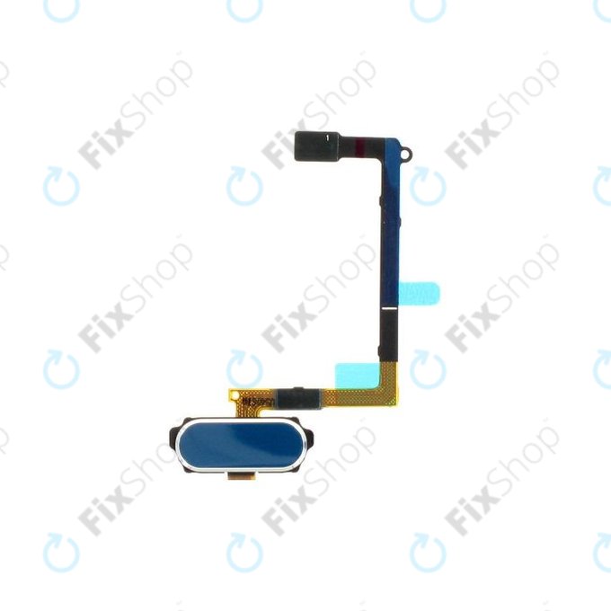 Samsung Galaxy S6 G920F - Home Button + Flex cable (Blue Topaz) - GH96-08166D Genuine Service Pack