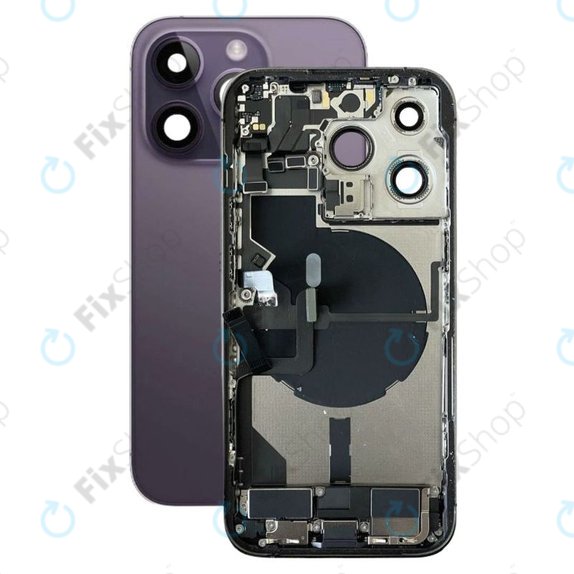 Apple iPhone 14 Pro - Rear Housing with Small Parts (Deep Purple)