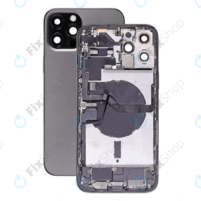 Apple iPhone 12 Pro Max - Rear Housing with Small Parts (Graphite