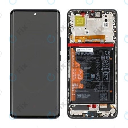 Huawei Nova 9 - LCD Display + Touch Screen + Frame + Battery (Black) - 02354NUJ