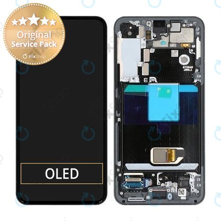 Samsung Galaxy S22 S901B - LCD Display + Touch Screen + Frame (Grey) - GH82-27520E, GH82-27521E Genuine Service Pack