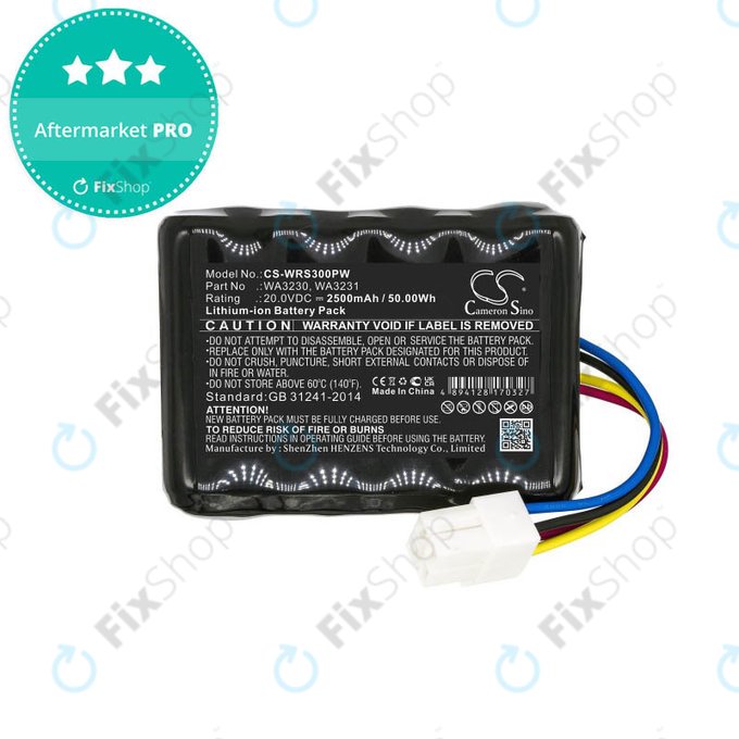 Worx Landroid S-series, WR-series Battery 50032492, 50032774