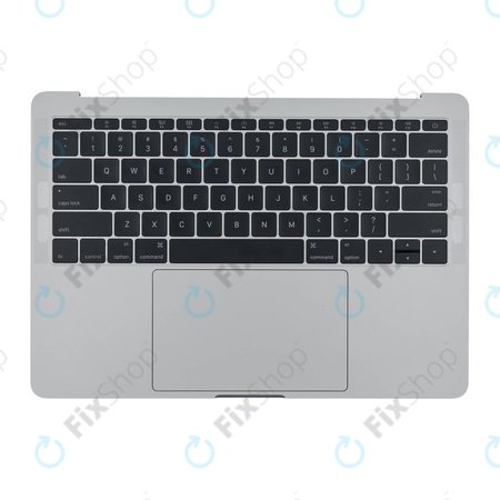 Apple MacBook Pro 13" A1708 (Late 2016 - Mid 2017) - Top Keyboard Frame + Keyboard US + Microphone + Trackpad + Speakers (Silver)