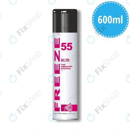 Freeze 55 - Freeze Spray -55°C (Flamable, Non Conductive) - 600ml