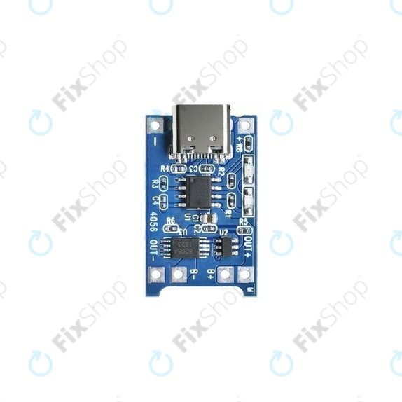 Charging module TP4056 for 18650 Li-ion battery, USB-C, 1A