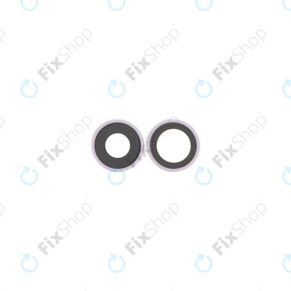 Apple iPhone 17 - Rear Camera Lens with Frame (Lavender) - 2pcs