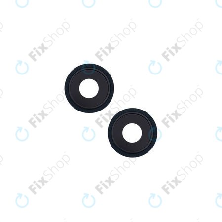 Apple iPhone 13, 13 Mini - Rear Camera Lens + Frame (Midnight) - 2pcs