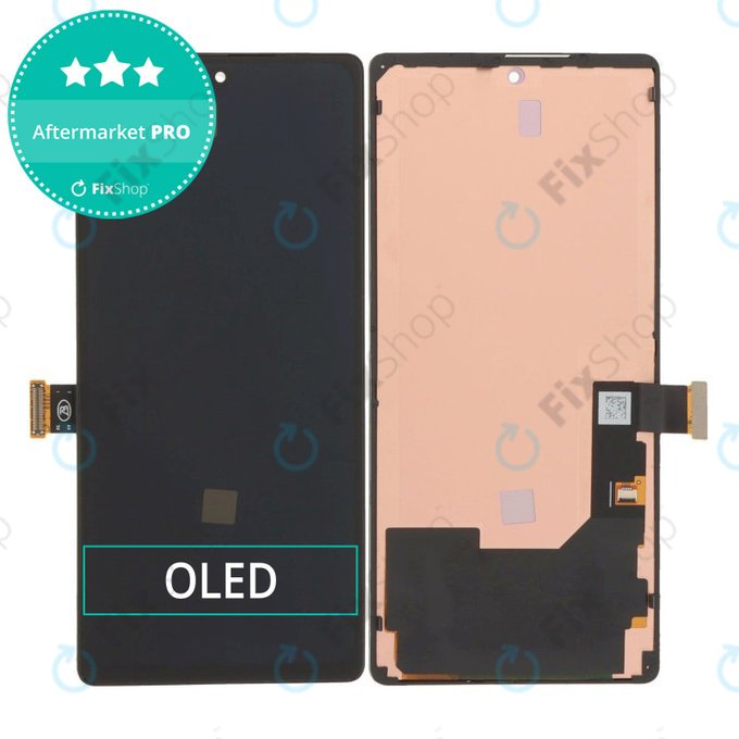 Display OLED for Google Pixel 6, Black, Touch Screen with Frame