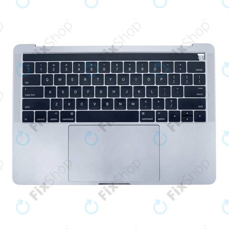 Apple MacBook Pro 13" A1706 (Late 2016 - Mid 2017) - Top Keyboard Frame + Keyboard US + Microphone + Trackpad + Speakers (Silver)