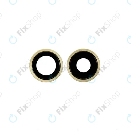 Apple iPhone 11 - Rear Camera Lens with Frame (Yellow) - 2pcs