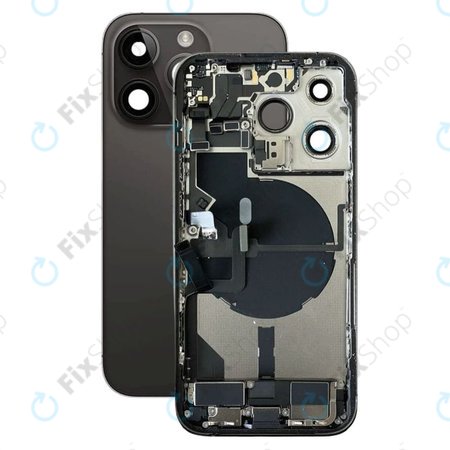 Apple iPhone 14 Pro - Rear Housing with Small Parts (Space Black)