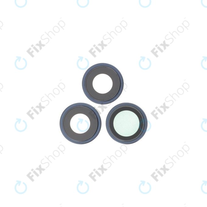 Apple iPhone 15 Pro Max - Rear Camera Lens with Frame (Blue Titanium) - 3pcs