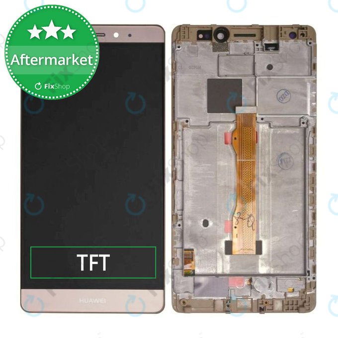 Huawei Mate S - LCD Display + Touch Screen + Frame (Gold) TFT