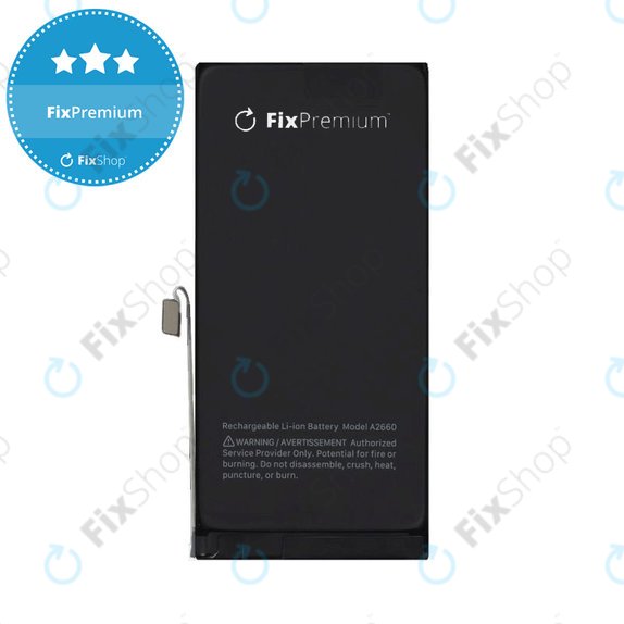 Battery for iPhone 13 Mini, 2406mAh, A2660, FixPremium