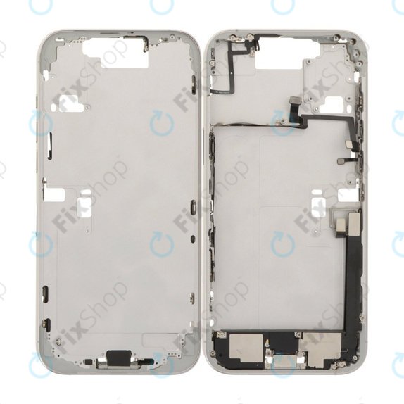 Apple iPhone 16 Pro Max - Middle Frame + Power, Volume and Camera Buttons (White Titanium)
