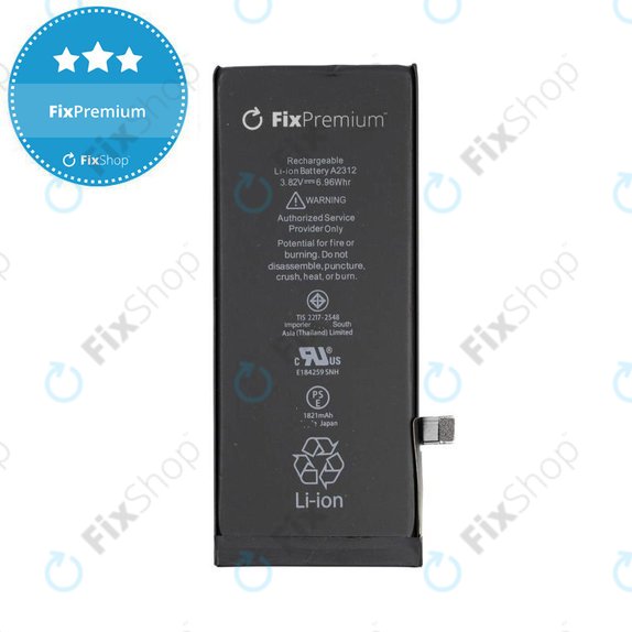 Battery for iPhone SE (2nd Gen 2020), 1821mAh, FixPremium