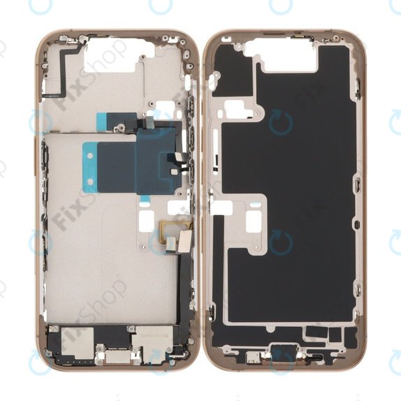 Apple iPhone 16 Pro - Middle Frame + Power, Volume and Camera Buttons (Desert Titanium)