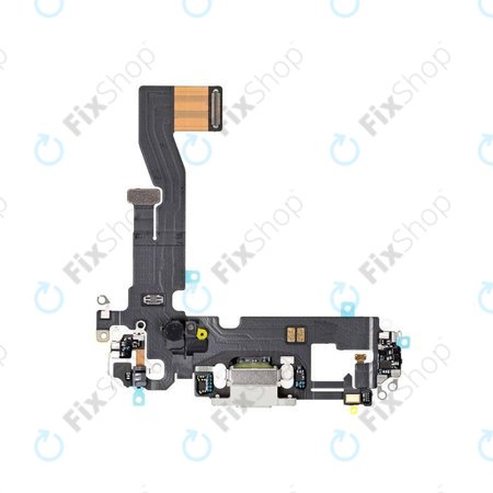 Apple iPhone 12, 12 Pro - Charging Connector + Flex Cable (White)