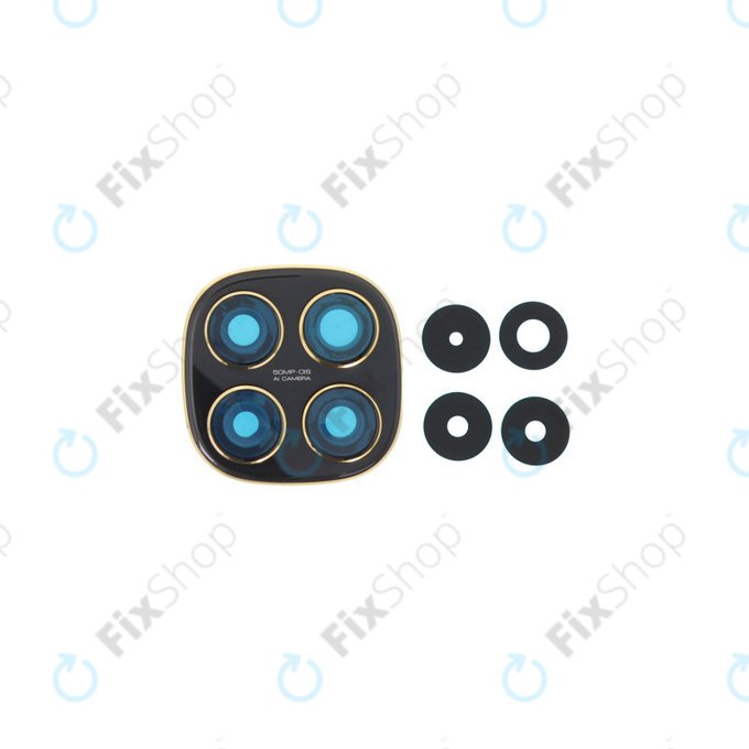 Xiaomi Poco X7 - Rear Camera Lens + Frame (Black)