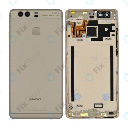 Huawei P9 - Battery Cover + Fingerprint Sensor (Gold) - 02350STJ Genuine Service Pack