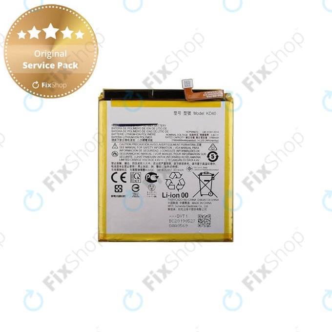 Motorola Moto G8 Plus - Battery KD40 4000mAh - SB18C52857 Genuine Service Pack