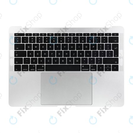 Apple MacBook Pro 13" A1708 (Late 2016 - Mid 2017) - Top Keyboard Frame + Keyboard UK + Microphone + Trackpad + Speakers (Silver)