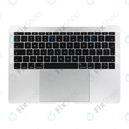 Apple MacBook Pro 13" A1708 (Late 2016 - Mid 2017) - Top Keyboard Frame + Keyboard UK + Microphone + Trackpad + Speakers (Silver)