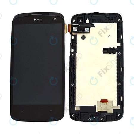 HTC Desire 500 - LCD Display + Touch Screen + Frame (Black) - 80H01613-00