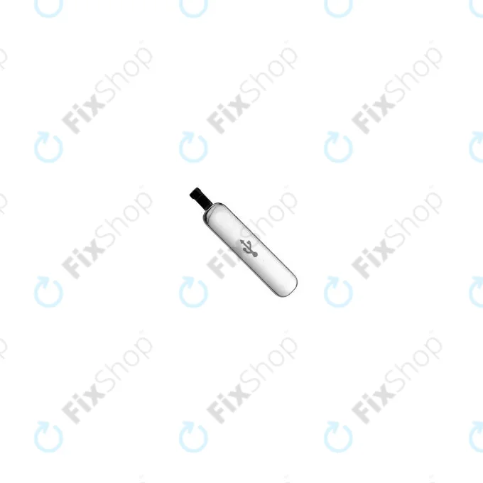 Samsung Galaxy S5 G900F - Charging Connector Cover (Silver) - GH98-32941A Genuine Service Pack