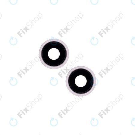 Apple iPhone 13, 13 Mini - Rear Camera Lens + Frame (Pink) - 2pcs