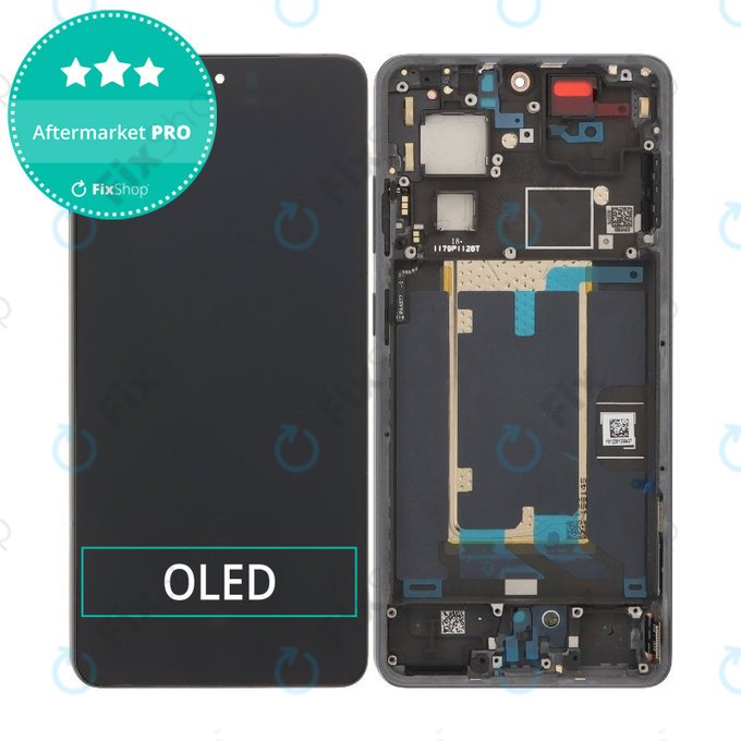 OnePlus 13R 5G CPH2645 - LCD Display + Touch Screen + Frame (Black) OLED