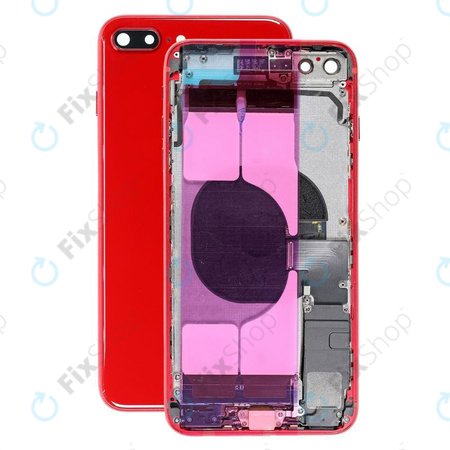 Apple iPhone 8 Plus - Rear Housing with Small Parts (Red)