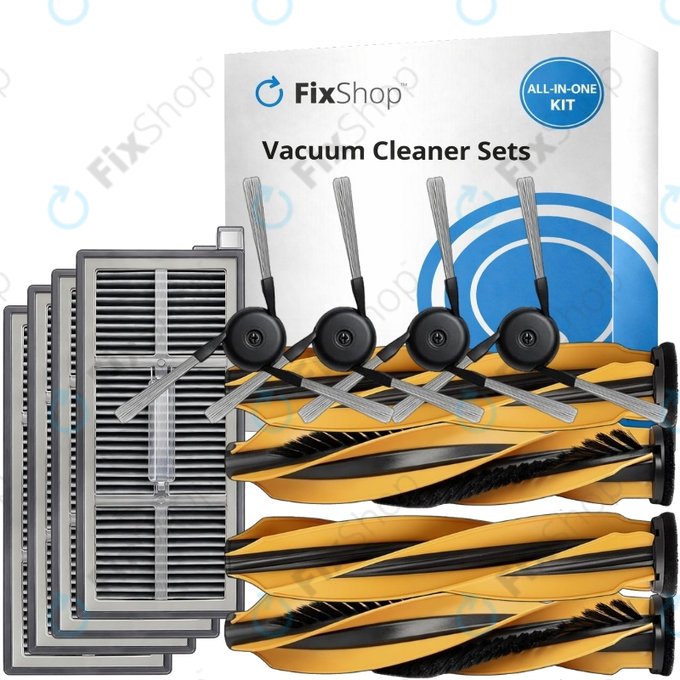 Replacement set for Mova Z60 Ultra Roller (2 pairs of Main brushes, 4x Filter, 4x Side brush)