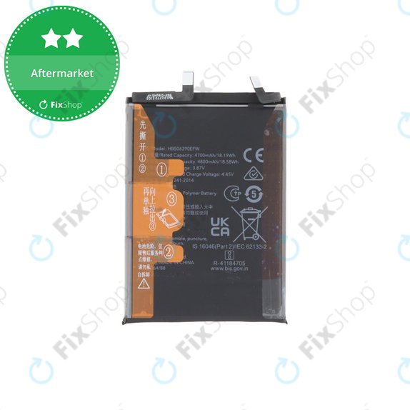 Battery for Honor 70, 4800mAh, HB506390EFW