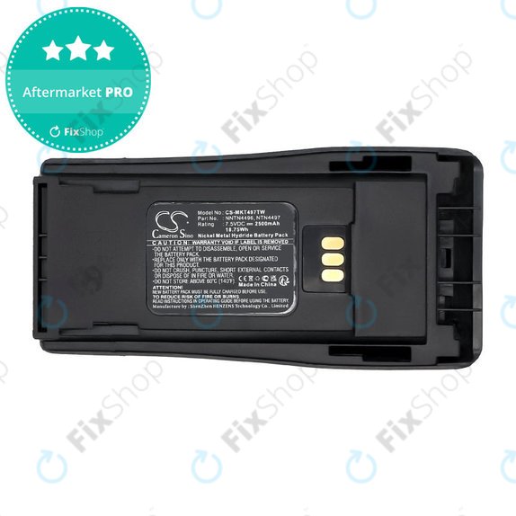 Battery for Motorola CP, EP, GP, PM-series, 2500mAh, Ni-MH, 7.5V, PMNN4081, HQ