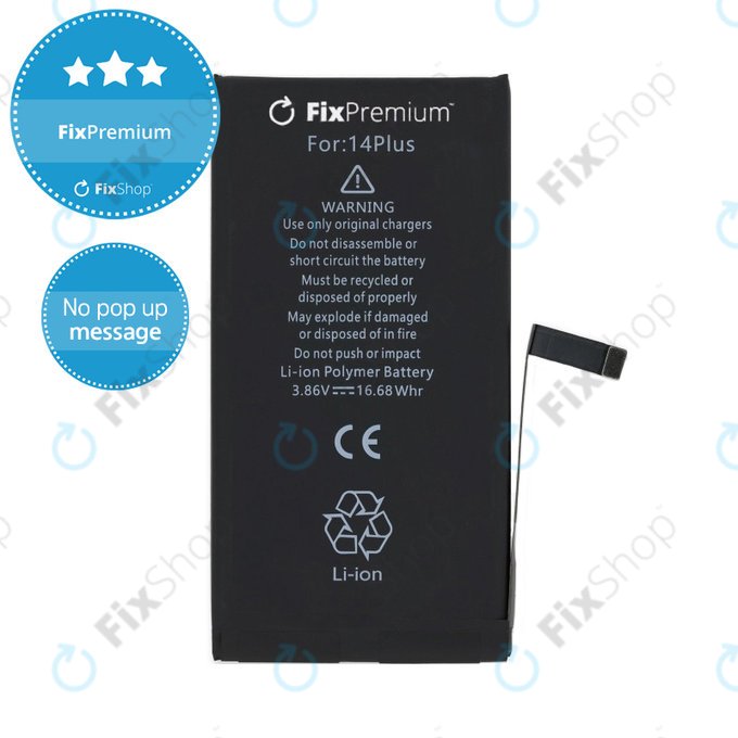 Battery for iPhone 14 Plus, Tag On, 4323mAh