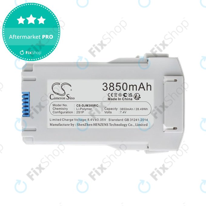 Battery for DJI Mini 3, Mini 3 Pro, Mini 4, Mini 4 Pro, 3850mAh, Li-Pol, 7.4V, BWX162-2453-7.38, HQ