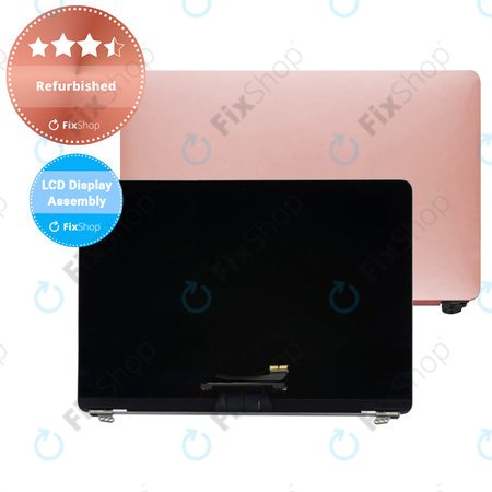 Apple MacBook 12" A1534 (Early 2016 - Mid 2017) - LCD Display + Front Glass + Case (Rose Gold) Refurbished