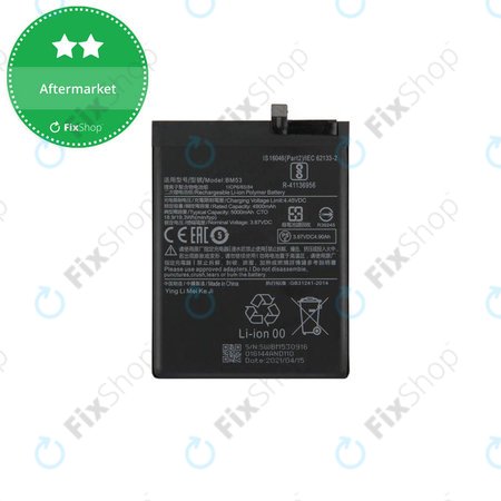Xiaomi Mi 10T 5G, Mi 10T Pro 5G - Battery BM53 5000mAh