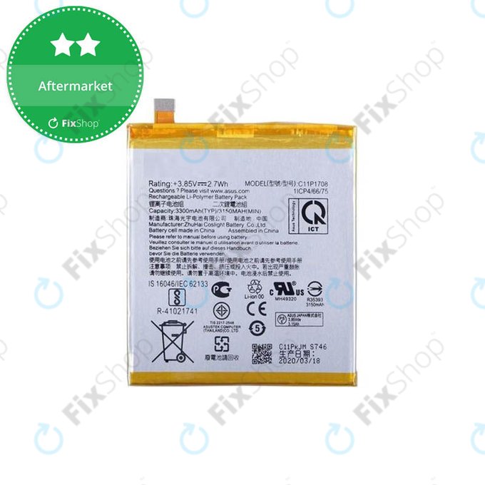 Asus Zenfone 5 ZE620KL, 5z ZS620KL - Battery C11P1708 3300mAh